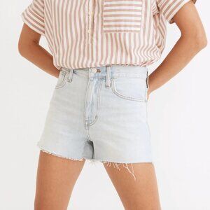 madewell relaxed denim shorts 25